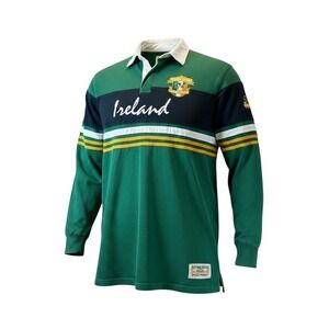 Retro Irish Heritage Collection Rugby Shirt Mens XL Green Long Sleeve Jersey